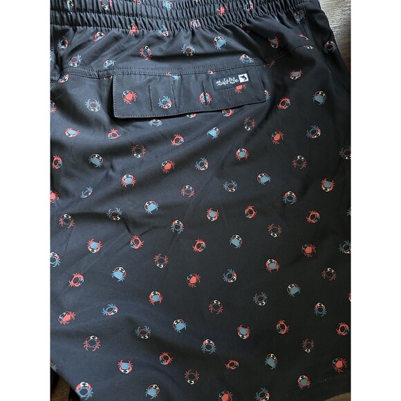 Salt Life Men's Get Crabby Drawstring Performance Quick Dry Walk Shorts Navy 42 - Picture 8 of 8